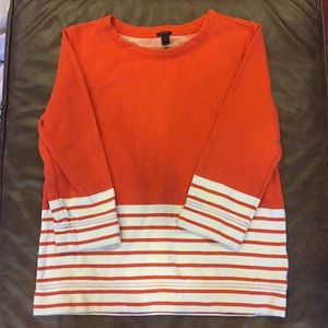 EUC J.crew 3/4 length sweatshirt
